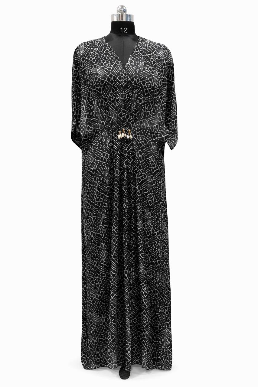 Striped resort shirt dress by India garment factory